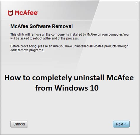 remove mcafee completely|How to Uninstall McAfee on Windows 10 (Complete Removal).